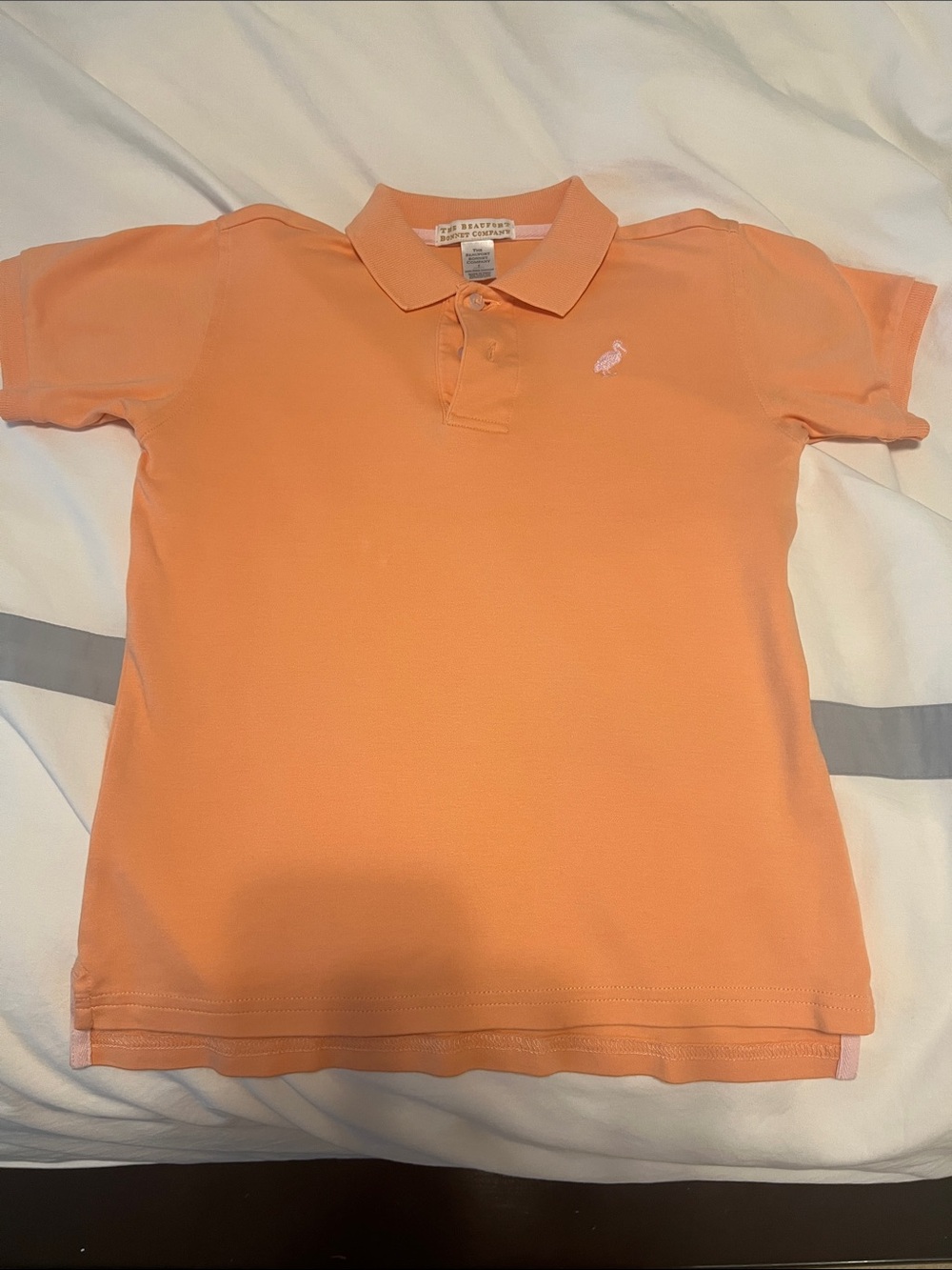 TBBC The Beaufort Bonnet Co. Orange Polo with Chest Logo